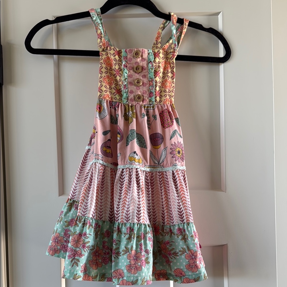 Floral Patchwork Kids Dress